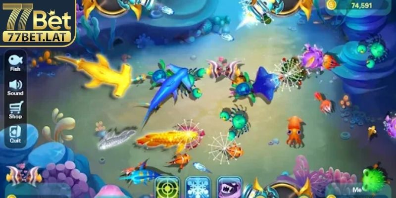 Jackpot Vua Đại Dương 77Bet – Bắn Cá Giành Kho Báu Lớn 1 Jackpot Vua Đại Dương 77Bet săn kho báu giữa biển sâu