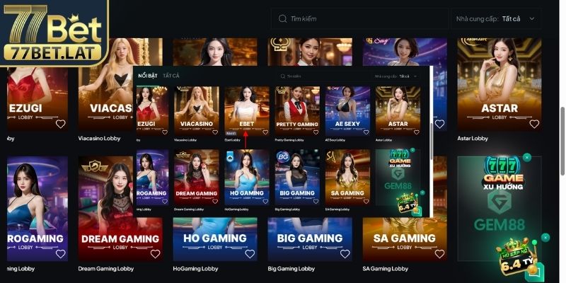 Sảnh EBET 77Bet – Không Gian Trực Tuyến Chuẩn Mực Quốc Tế 1 Giới thiệu sảnh EBET 77Bet – không gian trực tuyến ổn định chuẩn mực quốc tế