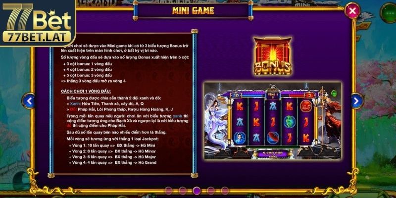  Thanh Xà Bạch Xà 77Bet tạo quay thưởng huyền ảo